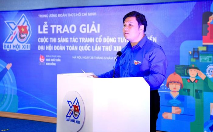 Anh Nguyễn Thái An phát biểu tại chương trình. Ảnh: Trường Nguyễn