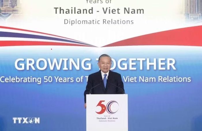 Tổng Bí thư, Chủ tịch nước Tô Lâm phát biểu tại diễn đàn. Ảnh: TTXVN