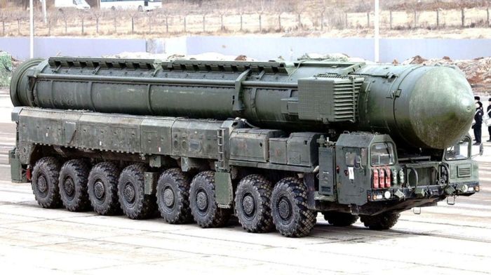 Tên lửa đạn đạo liên lục địa (ICBM) mang đầu đạn hạt nhân RS-24 Yars của Nga. Ảnh: militarywatchmagazine.com