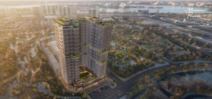 Phối cảnh Maison Priveé, dự án nhà ở hạng sang mới nhất của CapitaLand Development tại khu đô thị Ciputra