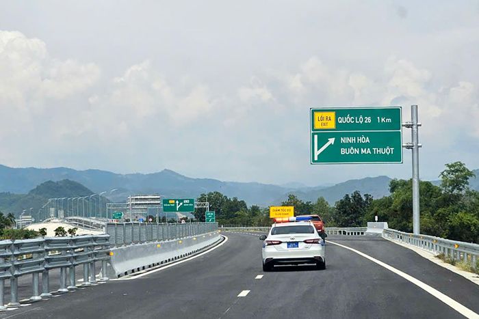 Đoạn đường 22km thuộc dự án cao tốc Khánh Hòa - Buôn Ma Thuột đã được thông xe. Ảnh: Xuân Ngọc