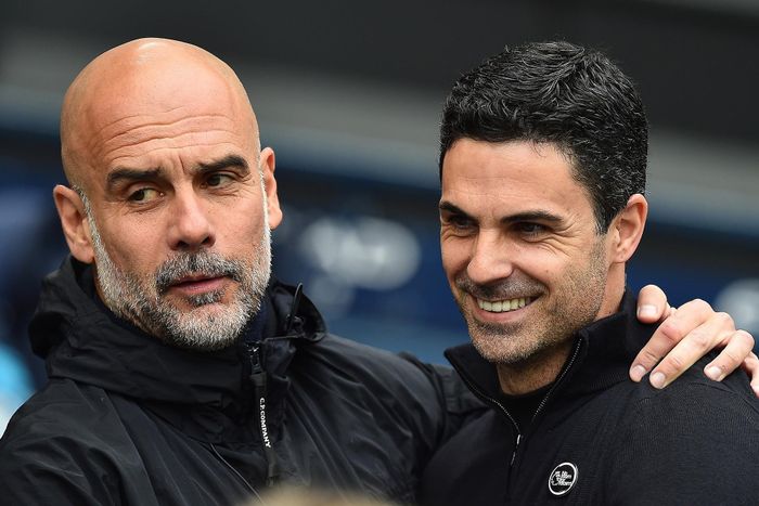 Arteta chịu ảnh hưởng nhưng không sao chép Guardiola. Ảnh: EFE