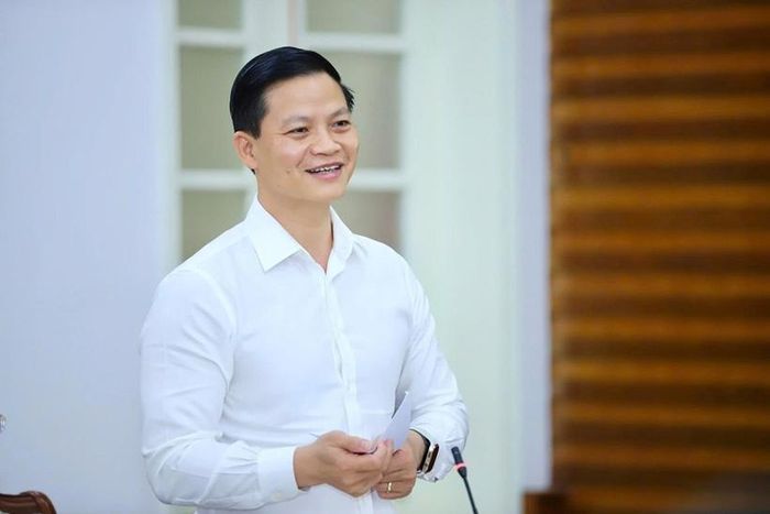 Đồng chí Vương Quốc Tuấn, Phó Bí thư Tỉnh ủy, Chủ tịch UBND tỉnh Thái Nguyên phát biểu tại buổi làm việc.