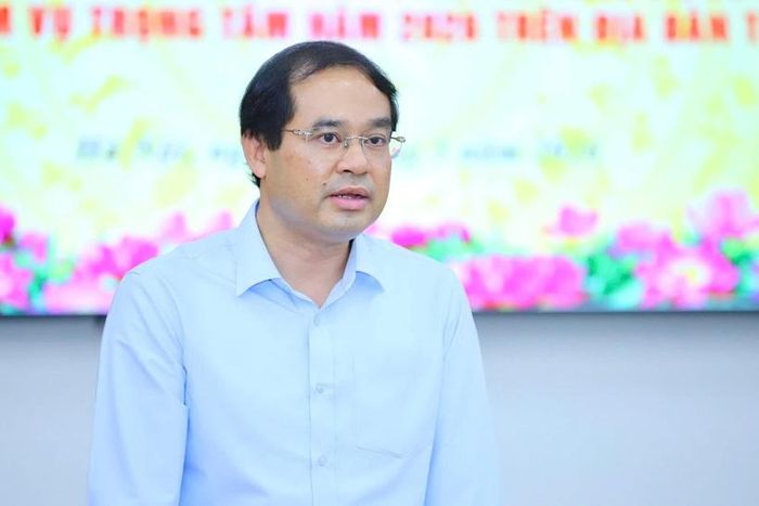 Đồng chí Trịnh Xuân Trường, bí thư tỉnh ủy Thái Nguyên phát biểu tại buổi làm việc.