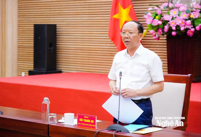 Phó Chủ tịch Thường trực UBND tỉnh Bùi Thanh An kết luận hội nghị. Ảnh: TL