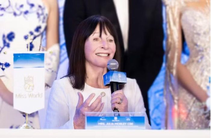 Bà Julia Morley chính là người đã đưa tiêu chí “Beauty With A Purpose” (Sắc đẹp vì mục đích cao cả) thành linh hồn của cuộc thi. (Ảnh: BTC)