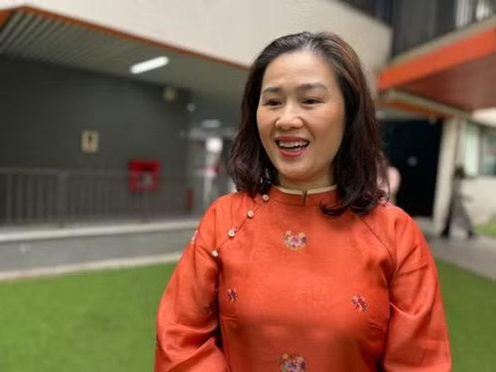 Cô Nguyễn Thị Anh Đào, Tổ phó Tổ Ngữ văn, Trường Trung học cơ sở Cầu Giấy. (Ảnh: Phạm Mai/Vietnam+)