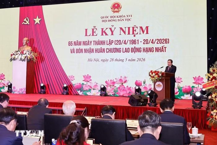 Chủ tịch Quốc hội Trần Thanh Mẫn phát biểu. (Ảnh: Doãn Tấn/TTXVN)