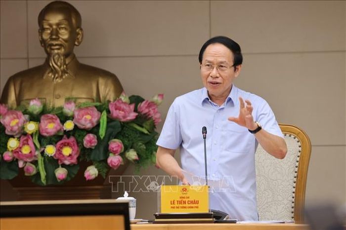 Phó Thủ tướng Lê Tiến Châu phát biểu chỉ đạo. Ảnh: Lâm Khánh/TTXVN.