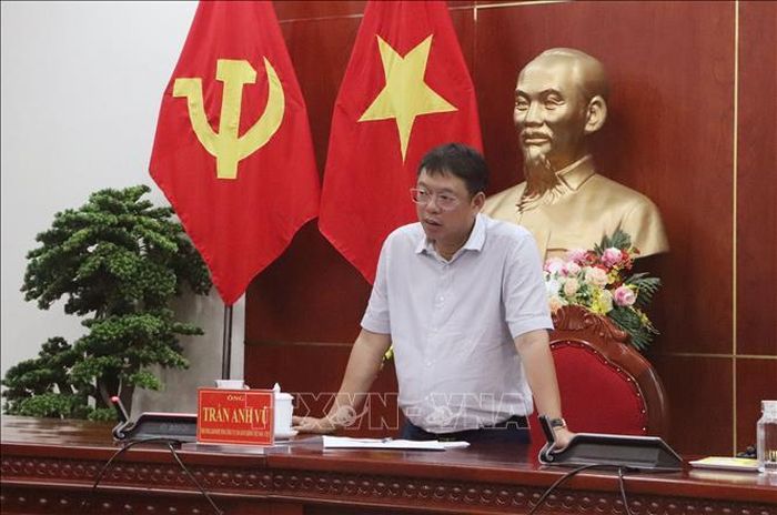 Phó Tổng Giám đốc Tổng Công ty Cảng hàng không Việt Nam Trần Anh Vũ phát biểu.