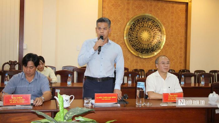 Ông Não Thiên Anh Minh, Phó Giám đốc Sở Xây dựng Tp.Đồng Nai phát biểu tại buổi lễ