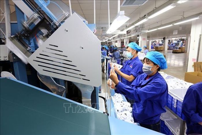Doanh nghiệp sản xuất tại Khu Công nghiệp VSIP Hải Phòng. Ảnh minh họa: TTXVN
