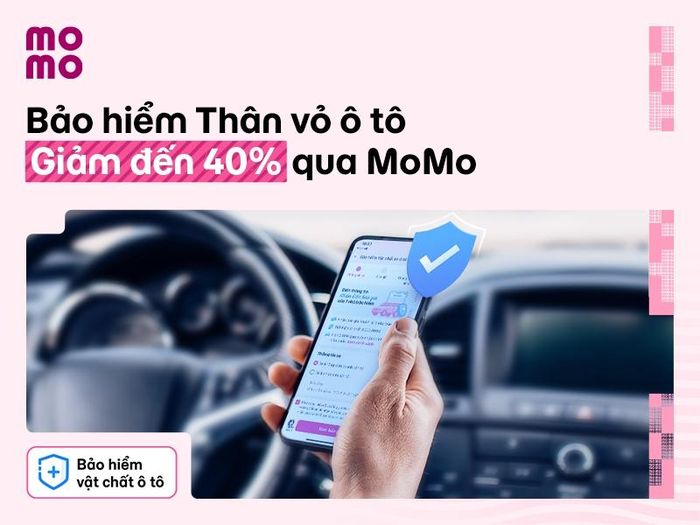 Mua bảo hiểm thân vỏ ô tô tiện lợi, dễ dàng trên MoMo.