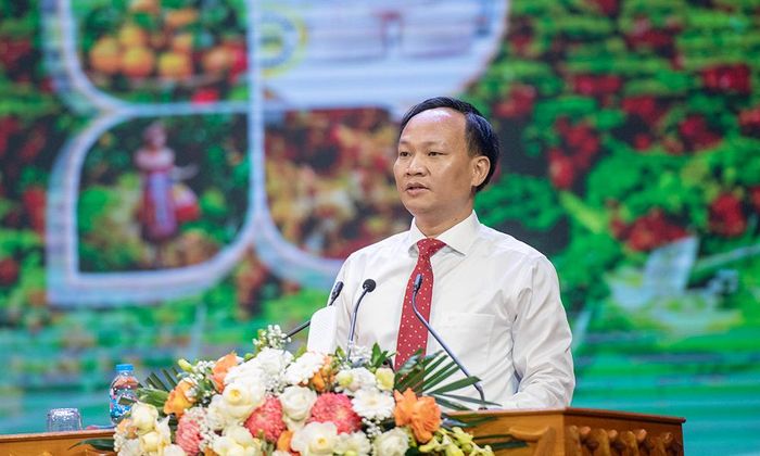  Đồng chí Phạm Văn Thịnh, Phó Chủ tịch UBND tỉnh phát biểu tại hội nghị. 