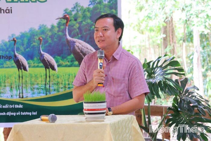 Giám đốc Sở Nông nghiệp và Môi trường tỉnh Đồng Tháp Lê Hà Luân, phát biểu khai mạc Hội thảo.