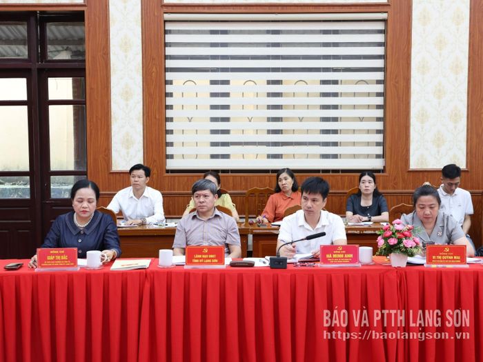 Các đại biểu dự buổi làm việc
