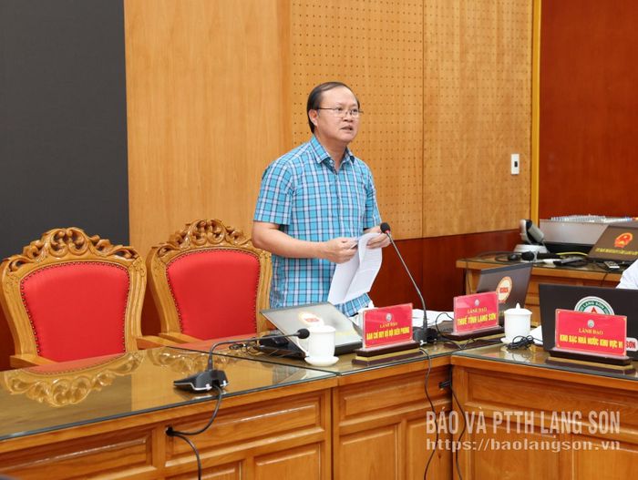 Lãnh đạo Thuế tỉnh phát biểu làm rõ giải pháp nâng cao hiệu quả công tác thu nội địa