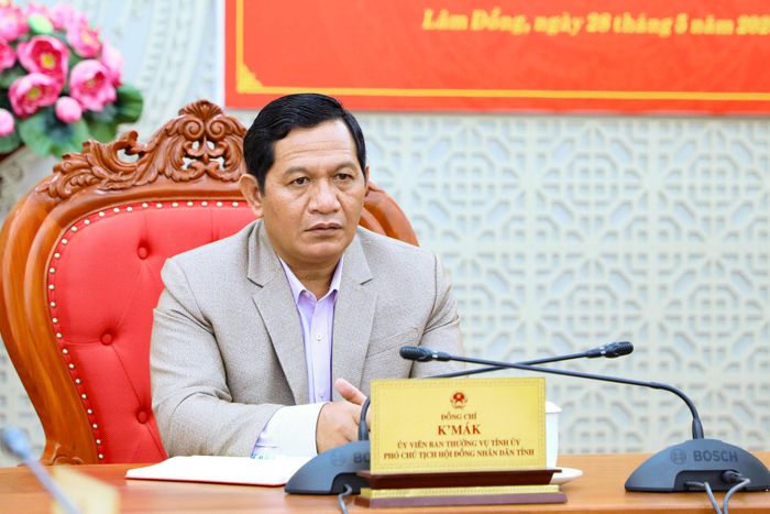 Phó Chủ tịch HĐND tỉnh K’ Mák chủ trì hội nghị tại điểm cầu Lâm Đồng