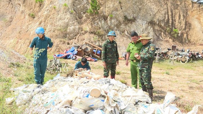 Địa phương thu giữ nhiều tang vật, phương tiện khai thác vàng trái phép
