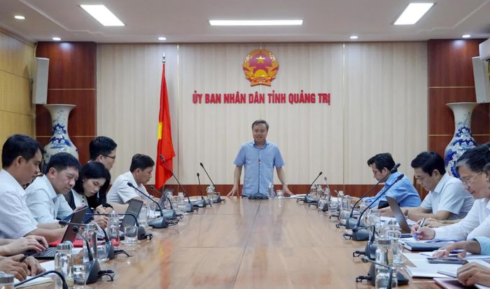 Đồng chí Lê Đức Tiến, Phó Chủ tịch UBND tỉnh phát biểu kết luận tại cuộc họp - Ảnh: H.L