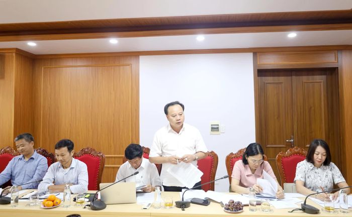 Các thành viên đoàn giám sát phát biểu về các hoạt động liên quan đến khoáng sản - Ảnh: Văn Minh