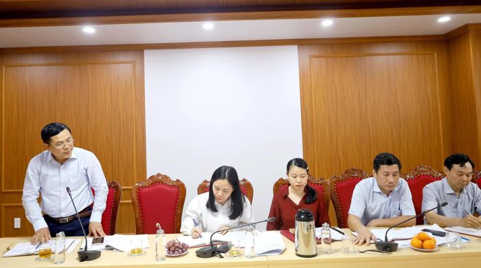 Đại biểu phát biểu tại buổi giám sát - Ảnh: Văn Minh