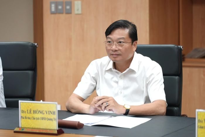 Đồng chí Lê Hồng Vinh, Chủ tịch UBND tỉnh phát biểu tại buổi làm việc - Ảnh: T.Đ