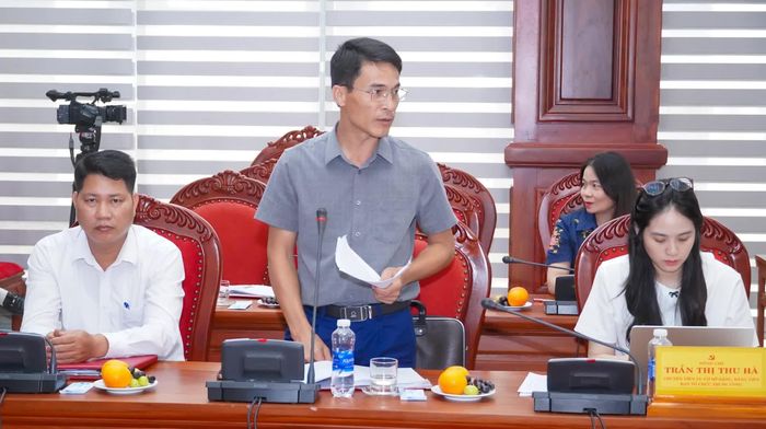 Đại diện lãnh đạo các địa phương phát biểu tại buổi làm việc - Ảnh: N.H