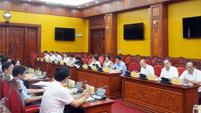 Quang cảnh buổi làm việc - Ảnh: N.M