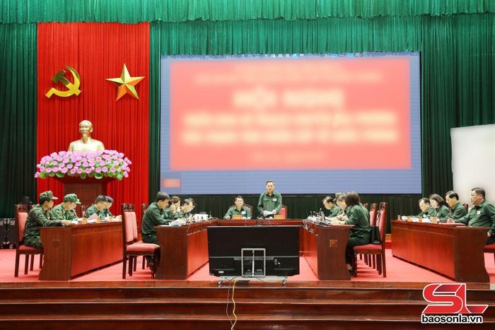 Các đồng chí Phó Bí thư Tỉnh ủy luyện tập nội dung diễn tập.