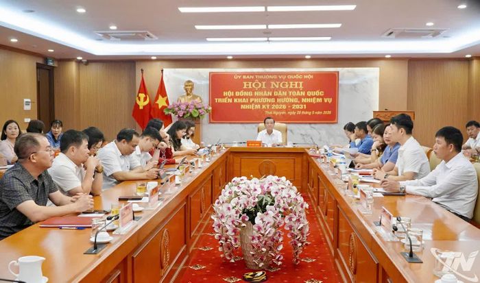 Các đại biểu dự tại điểm cầu tỉnh Thái Nguyên.