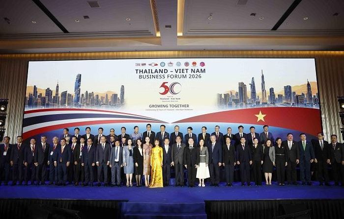 Tổng Bí thư, Chủ tịch nước Tô Lâm và Thủ tướng Thái Lan Anutin Charnvirakul cùng các đại biểu cấp cao hai nước, đại diện lãnh đạo doanh nghiệp Việt Nam và Thái Lan tại Diễn đàn Doanh nghiệp Việt Nam - Thái Lan