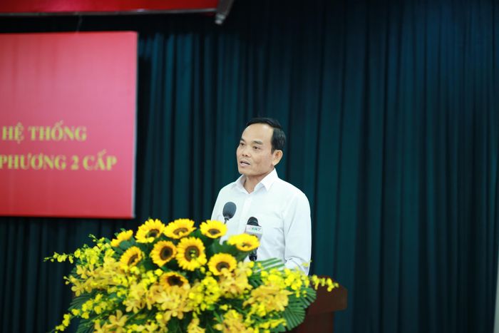 Bí thư Thành ủy TP.HCM Trần Lưu Quang phát biểu tại hội nghị.