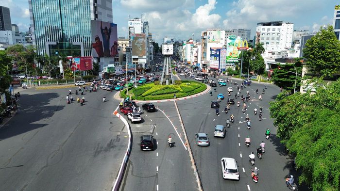 Khu vực vòng xoay Điện Biên Phủ.