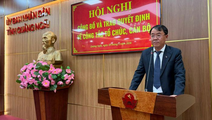 Ông Võ Đại Tân được bổ nhiệm giữ chức Giám đốc Ban Quản lý dự án đầu tư Tây Quảng Ngãi. (Ảnh: Lê Danh).
