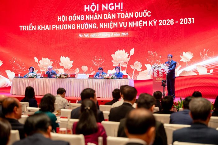 Chủ tịch Quốc hội Trần Thanh Mẫn phát biểu bế mạc hội nghị. Ảnh: Phạm Thắng