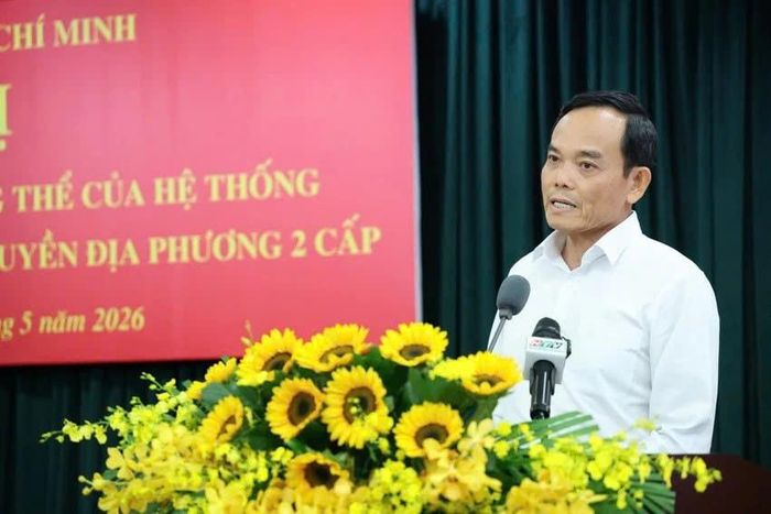Bí thư Thành ủy TP. Hồ Chí Minh Trần Lưu Quang phát biểu tại hội nghị
