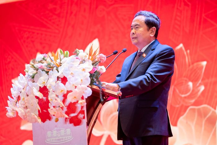 Chủ tịch Quốc hội Trần Thanh Mẫn phát biểu tại Hội nghị
