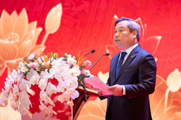 Chủ tịch UBND TP. Hà Nội Vũ Đại Thắng phát biểu chào mừng Hội nghị