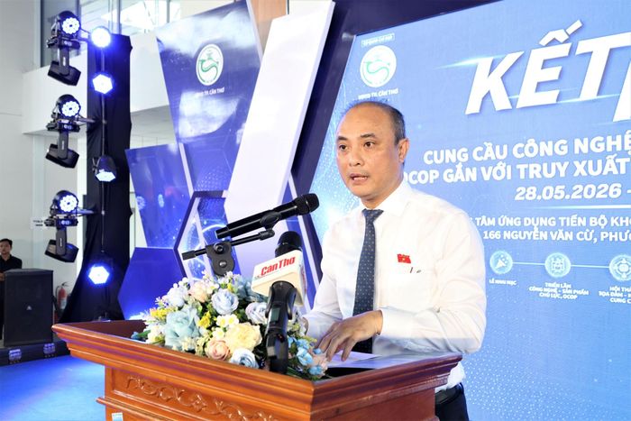 Phó Chủ nhiệm Ủy ban Khoa học, Công nghệ và Môi trường Nguyễn Phương Tuấn phát biểu. Ảnh: Nguyễn Hành