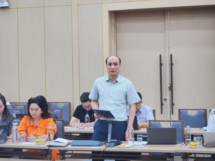 PGS.TS Tô Văn Hòa, Hiệu trưởng Trường Đại học Luật Hà Nội phát biểu