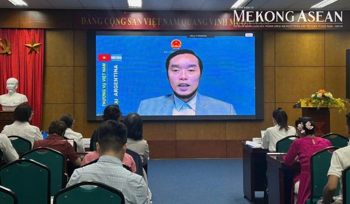 Trưởng Thương vụ Việt Nam tại Argentina Ngô Mạnh Khôi. Ảnh: Lê Hồng Nhung - Mekong ASEAN