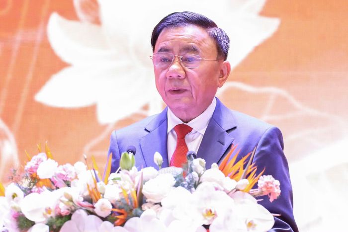 Thường trực Ban Bí thư Trần Cẩm Tú phát biểu tại hội nghị.