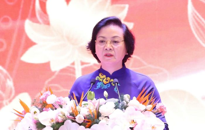  Phó Thủ tướng Chính phủ Phạm thị Thanh Trà phát biểu tại hội nghị. 