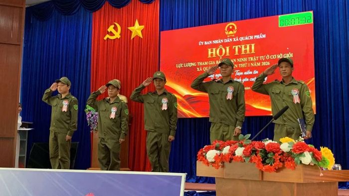 Hội thi Lực lượng tham gia bảo vệ ANTT ở cơ sở giỏi lần thứ I ở Cà Mau.