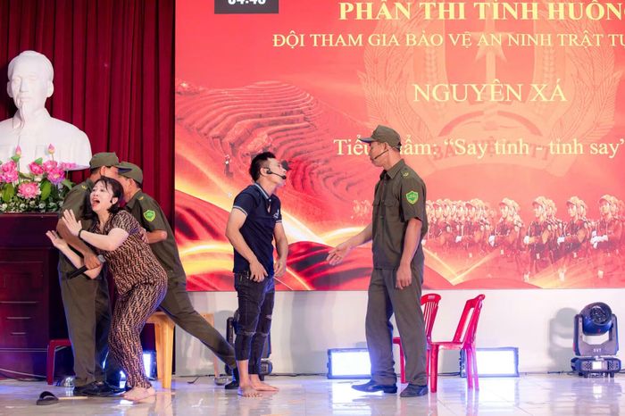 Hội thi Lực lượng tham gia bảo vệ ANTT ở cơ sở giỏi lần thứ I cấp xã ở Hưng Yên.