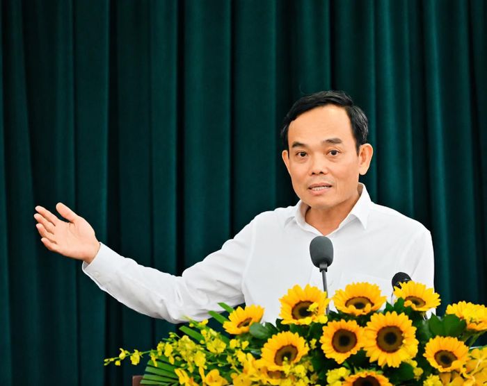 Bí thư Thành ủy TPHCM Trần Lưu Quang phát biểu tại hội nghị. Ảnh: VIỆT DŨNG.