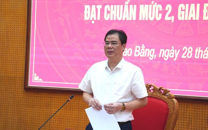 Đồng chí Vũ Hồng Quang, Phó Bí thư Tỉnh ủy, Chủ tịch Ủy ban MTTQ tỉnh, Trưởng Ban Chỉ đạo phát biểu kết luận cuộc họp.