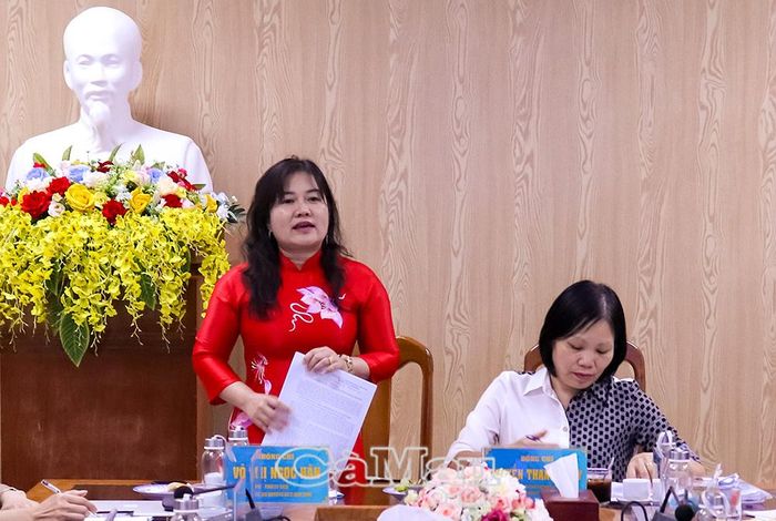 Phó Chủ tịch Ủy ban MTTQ Việt Nam tỉnh Cà Mau Võ Thị Ngọc Hân mong muốn đoàn công tác Trung ương Hội quan tâm ghi nhận những khó khăn, vướng mắc từ cơ sở để sớm có giải pháp tháo gỡ, tạo điều kiện cho các cấp Hội hoạt động hiệu quả hơn trong thời gian tới.