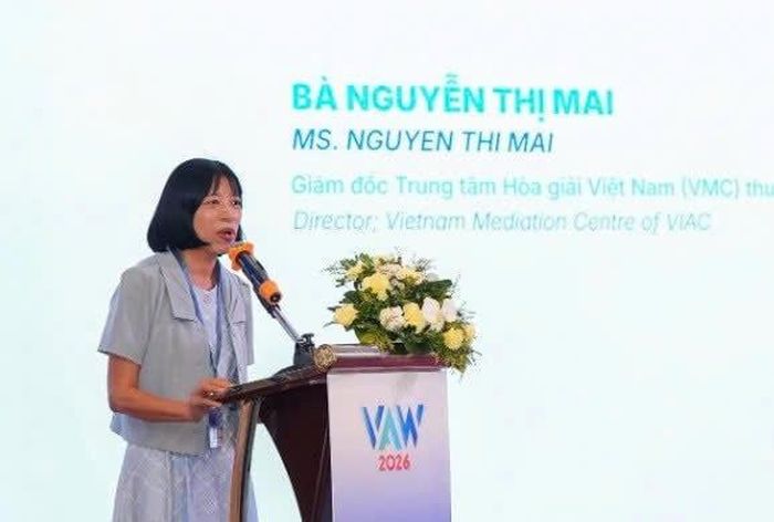 Bà Nguyễn Thị Mai – Giám đốc Trung tâm Hòa giải Việt Nam (VMC) thuộc VIAC. Ảnh: VIAC